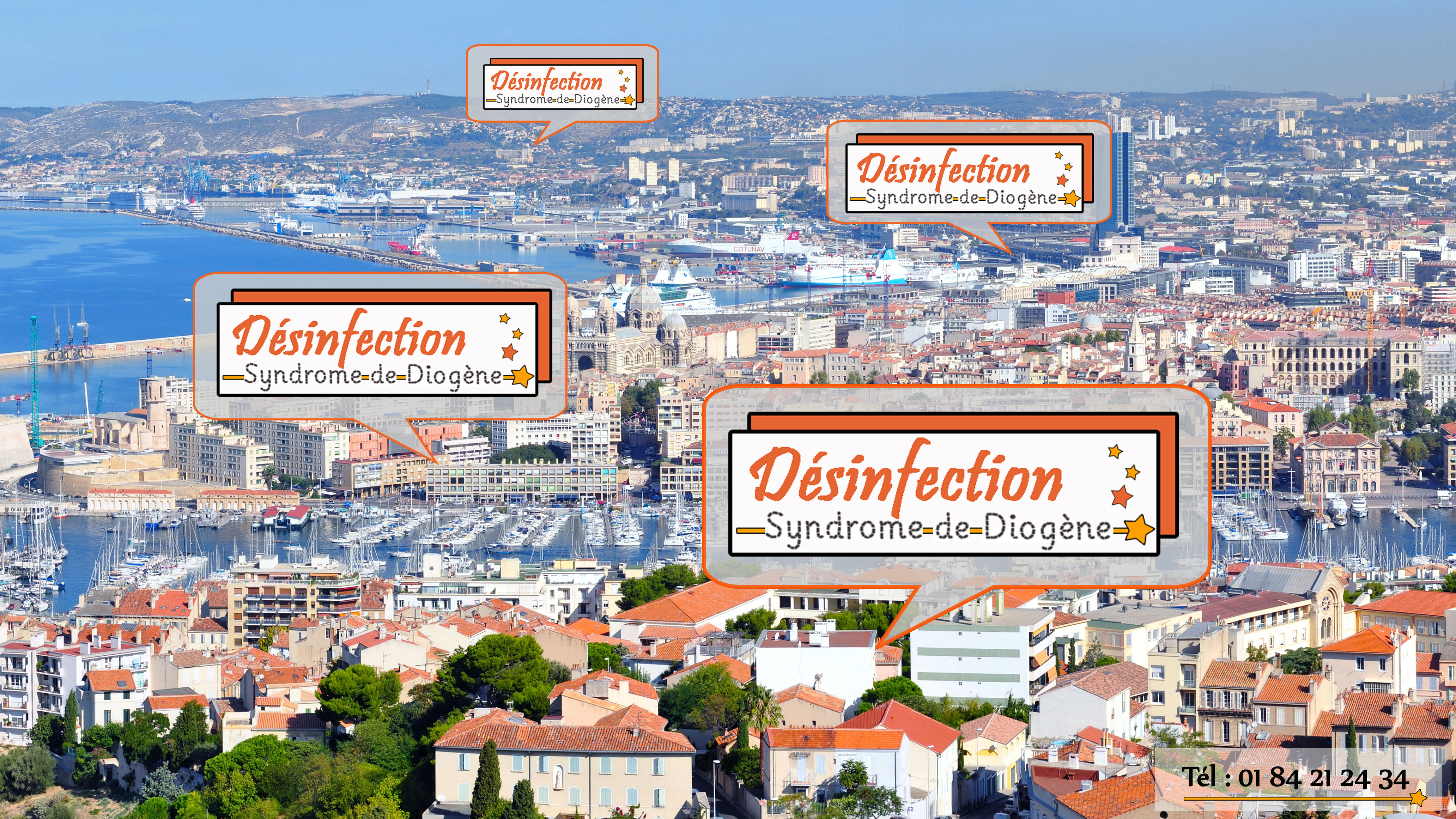 Notre entreprise Désinfection Syndrome Diogène intervient à Marseille et dans la région PACA pour toutes vos demandes de nettoyage et de désencombrement.
